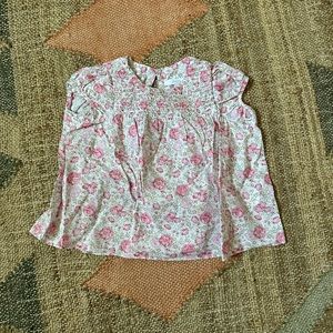Jacadi smocked short sleeve blouse - 18m